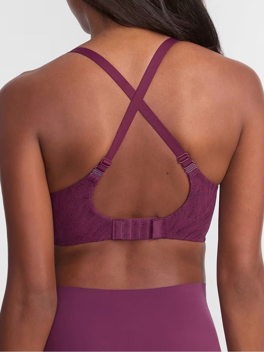 NWT Bare Necessities t shirt bra burgundy 40DDD - Picture 2 of 6